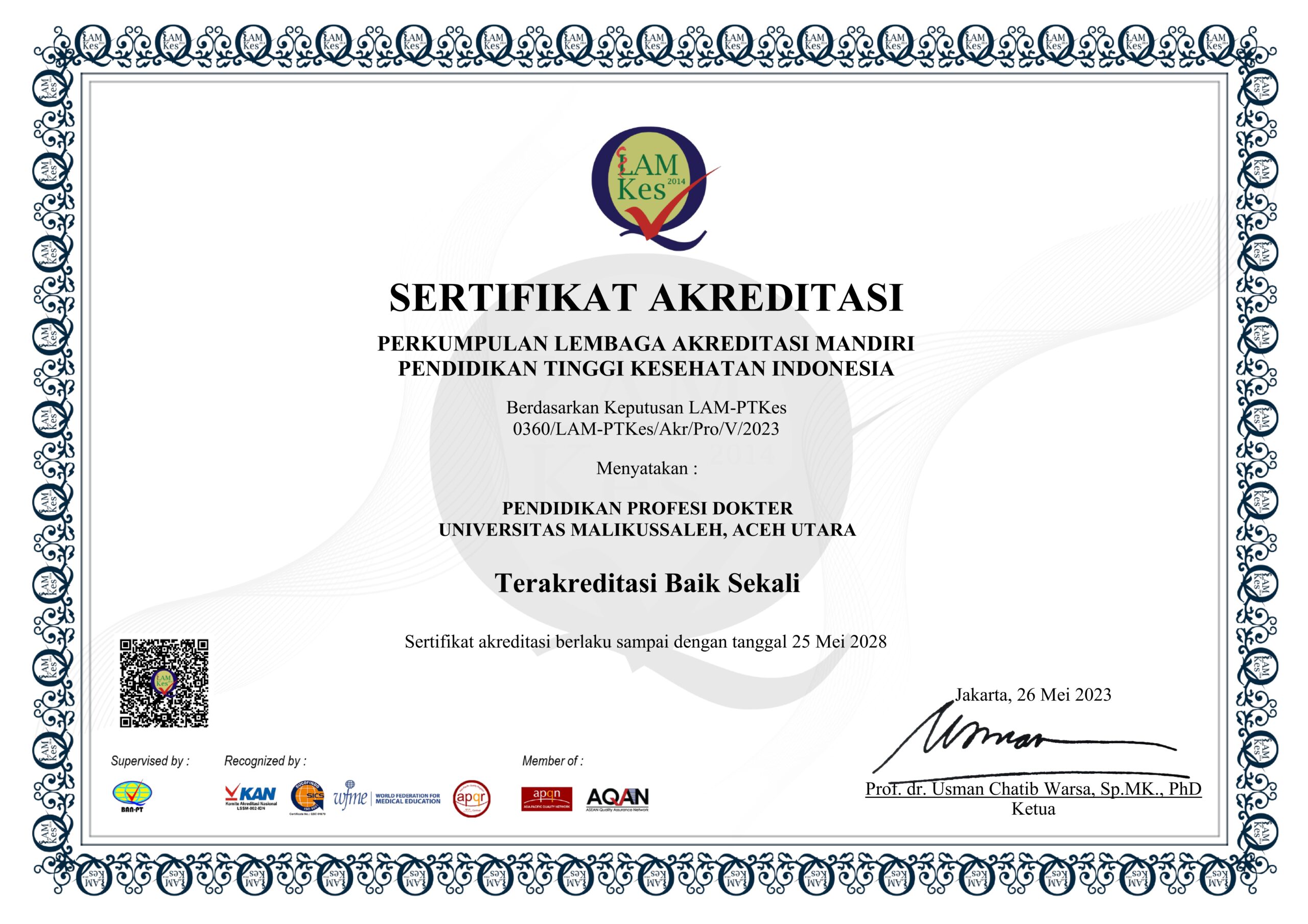 Sertifkat Akreditas Prodi Profesi