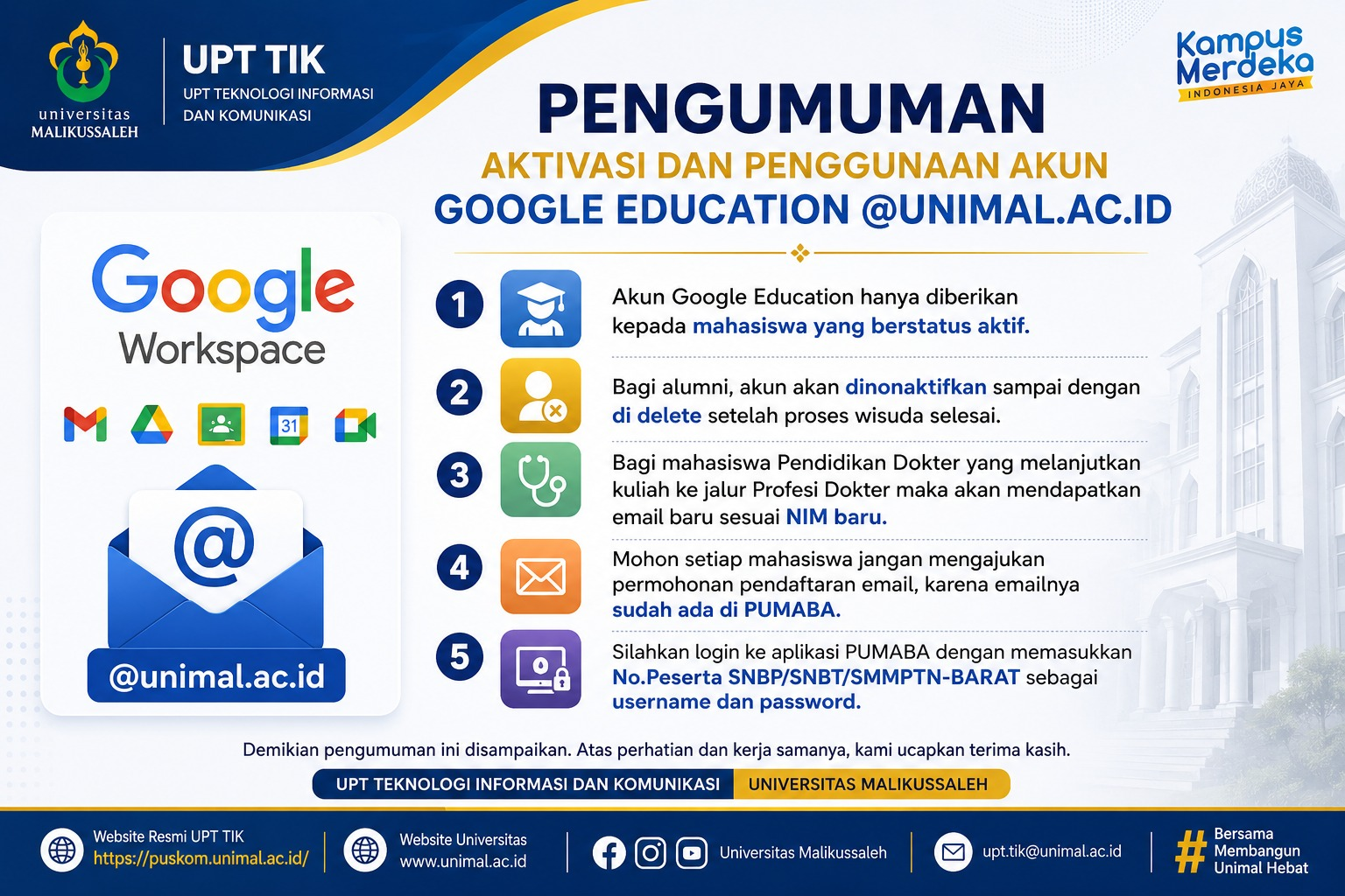 e Mail Universitas